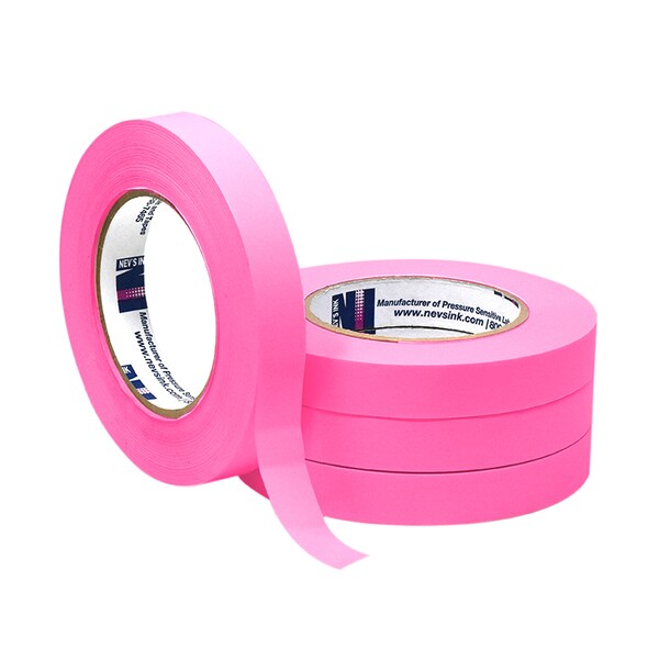 3/4 wide x 60yd Rose Labeling Tape, PK4